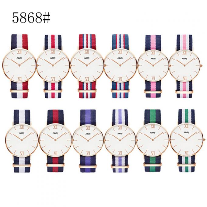 WJ-3751-3 새로운 디자인 남녀 공통 석영은 고품질 가죽 handwatches 방수 손목 시계를 봅니다