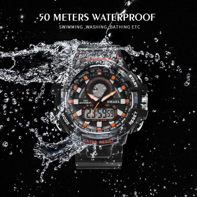 Silicón barato casual Handwatches del precio de los últimos del diseño SMAEL de la moda WJ-7398 de los hombres de los relojes de la cara de la marca relojes grandes de Digitaces